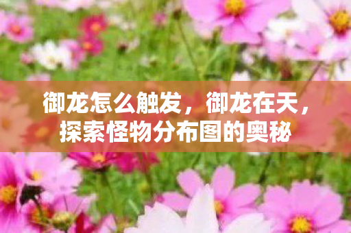 御龙怎么触发,御龙在天,探索怪物分布图的奥秘 御龙怎么触发,御龙在天,探索怪物分布图的奥秘
