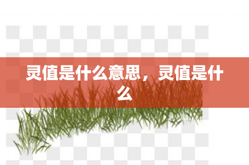 灵值是什么意思,灵值是什么 灵值是什么意思,灵值是什么