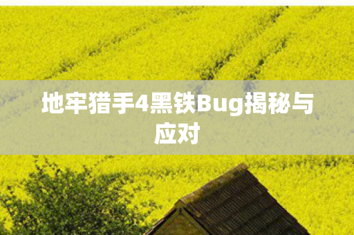 地牢猎手4黑铁Bug揭秘与应对 地牢猎手4黑铁Bug揭秘与应对