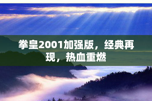 拳皇2001加强版,经典再现,热血重燃 拳皇2001加强版,经典再现,热血重燃