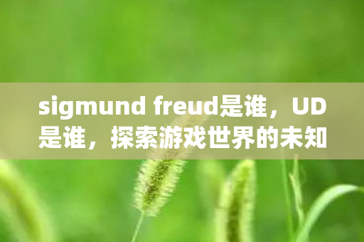 sigmund freud是谁,UD是谁,探索游戏世界的未知领域 sigmund freud是谁,UD是谁,探索游戏世界的未知领域