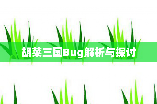 胡莱三国Bug解析与探讨 胡莱三国Bug解析与探讨