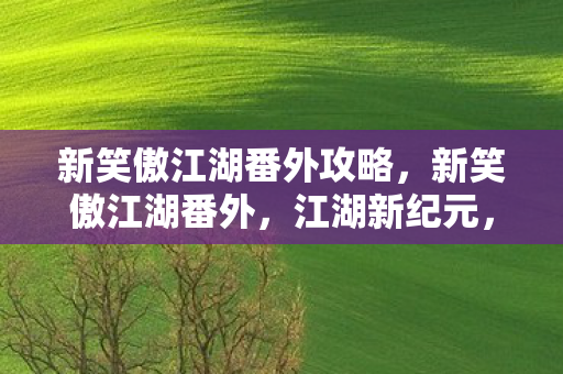 新笑傲江湖番外攻略,新笑傲江湖番外,江湖新纪元,群雄逐鹿 新笑傲江湖番外攻略,新笑傲江湖番外,江湖新纪元,群雄逐鹿