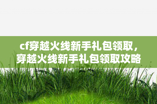 cf穿越火线新手礼包领取,穿越火线新手礼包领取攻略,快速上手,赢在起跑线! cf穿越火线新手礼包领取,穿越火线新手礼包领取攻略,快速上手,赢在起跑线!