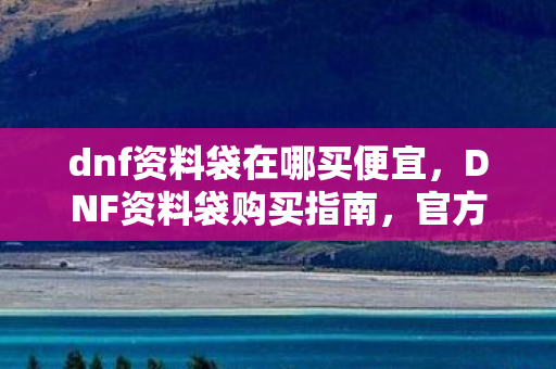 dnf资料袋在哪买便宜,DNF资料袋购买指南,官方渠道与实用建议 dnf资料袋在哪买便宜,DNF资料袋购买指南,官方渠道与实用建议