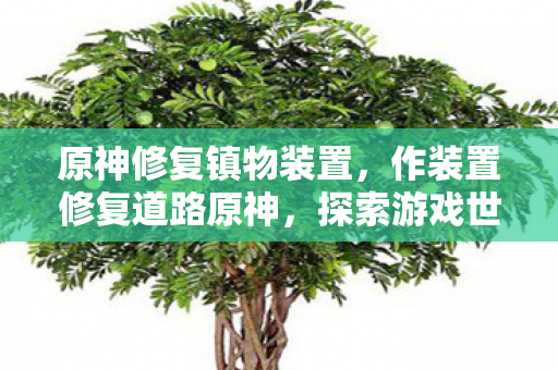 原神修复镇物装置，作装置修复道路原神，探索游戏世界的奇妙修复之旅