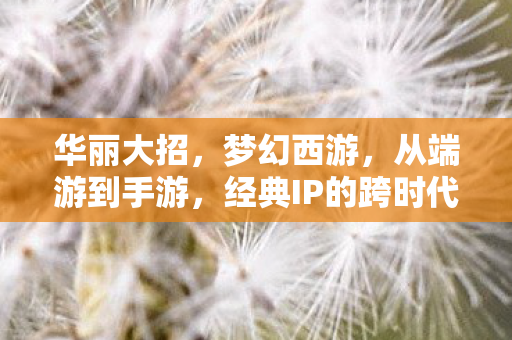 华丽大招,梦幻西游,从端游到手游,经典IP的跨时代传承 华丽大招,梦幻西游,从端游到手游,经典IP的跨时代传承