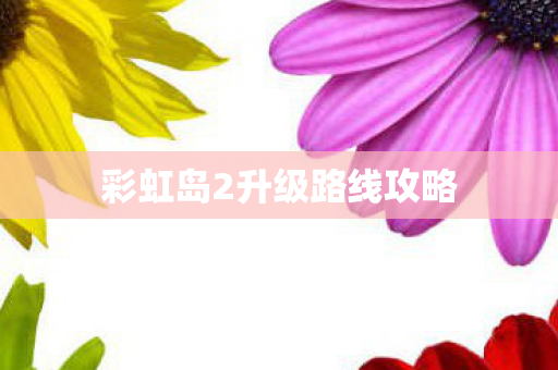 彩虹岛2升级路线攻略 彩虹岛2升级路线攻略