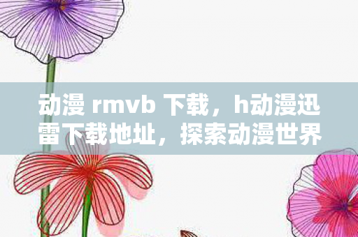动漫 rmvb 下载，h动漫迅雷下载地址，探索动漫世界的无限可能