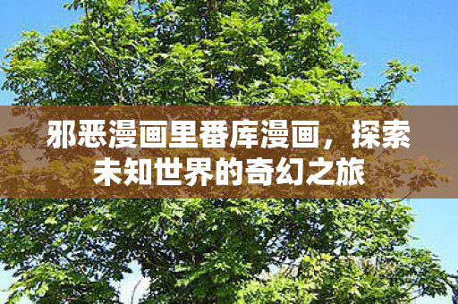 邪恶漫画里番库漫画，探索未知世界的奇幻之旅