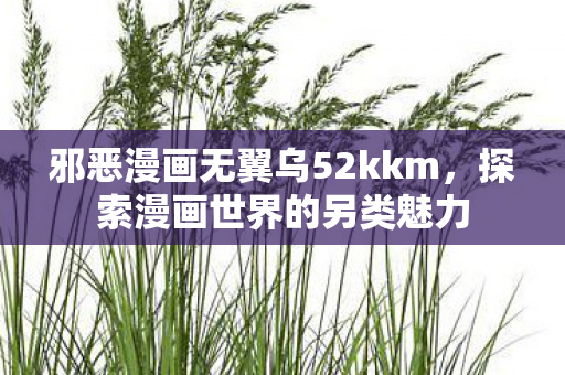 邪恶漫画无翼乌52kkm，探索漫画世界的另类魅力