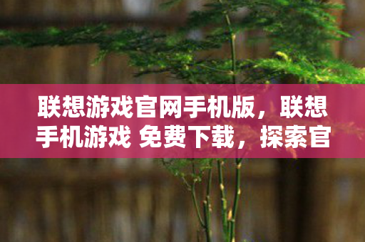 联想游戏官网手机版，联想手机游戏 免费下载，探索官方平台的无限乐趣