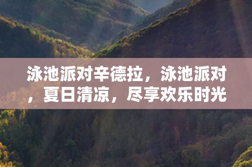 泳池派对辛德拉，泳池派对，夏日清凉，尽享欢乐时光