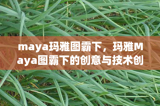 maya玛雅图霸下,玛雅Maya图霸下的创意与技术创新 maya玛雅图霸下,玛雅Maya图霸下的创意与技术创新