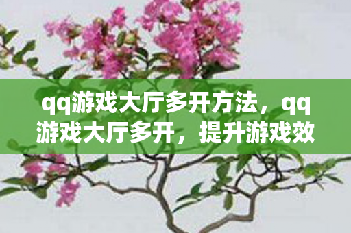 qq游戏大厅多开方法,qq游戏大厅多开,提升游戏效率与乐趣的实用技巧 qq游戏大厅多开方法,qq游戏大厅多开,提升游戏效率与乐趣的实用技巧
