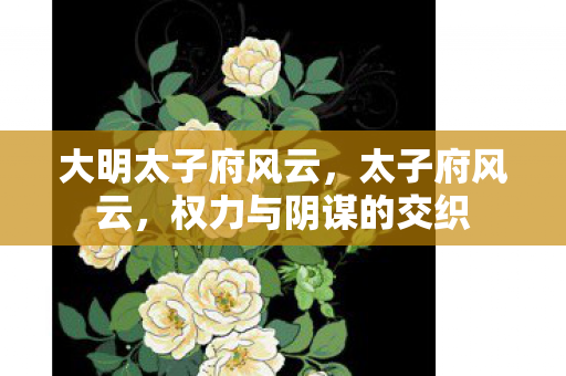 大明太子府风云，太子府风云，权力与阴谋的交织