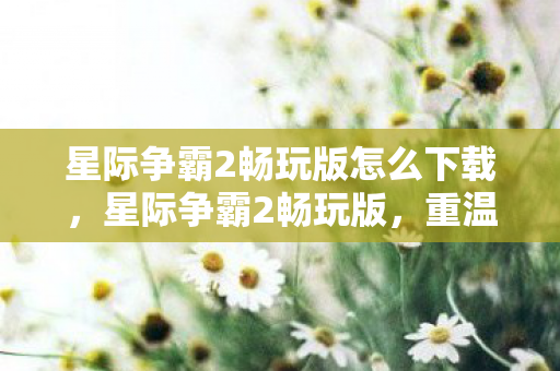 星际争霸2畅玩版怎么下载，星际争霸2畅玩版，重温经典，畅享游戏乐趣
