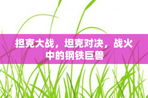担克大战,坦克对决,战火中的钢铁巨兽 担克大战,坦克对决,战火中的钢铁巨兽