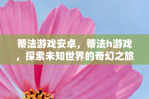 蒂法游戏安卓，蒂法h游戏，探索未知世界的奇幻之旅