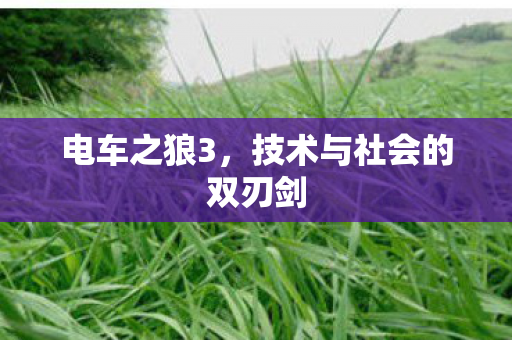 电车之狼3,技术与社会的双刃剑 电车之狼3,技术与社会的双刃剑
