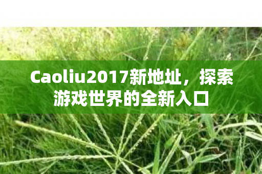 Caoliu2017新地址,探索游戏世界的全新入口 Caoliu2017新地址,探索游戏世界的全新入口