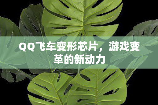 QQ飞车变形芯片,游戏变革的新动力 QQ飞车变形芯片,游戏变革的新动力