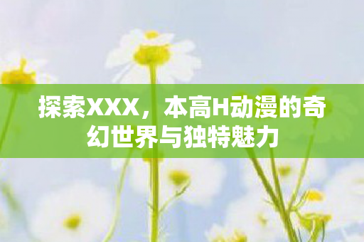 探索XXX,本高H动漫的奇幻世界与独特魅力 探索XXX,本高H动漫的奇幻世界与独特魅力