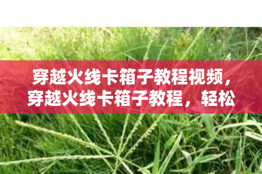 穿越火线卡箱子教程视频，穿越火线卡箱子教程，轻松掌握技巧，助你游戏更胜一筹