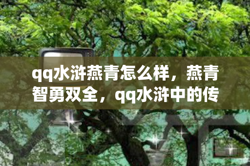 qq水浒燕青怎么样,燕青智勇双全,qq水浒中的传奇人物 qq水浒燕青怎么样,燕青智勇双全,qq水浒中的传奇人物