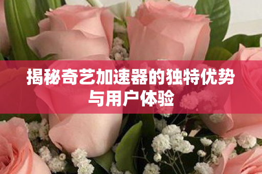 揭秘奇艺加速器的独特优势与用户体验