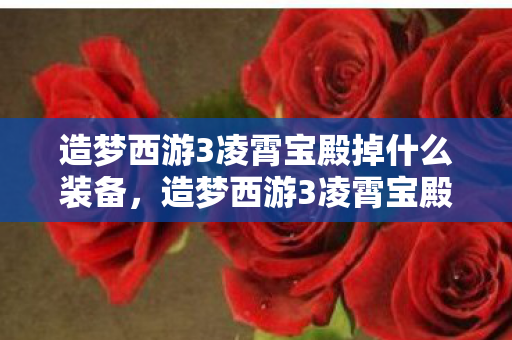 造梦西游3凌霄宝殿掉什么装备，造梦西游3凌霄宝殿，探索神话世界的奇幻之旅