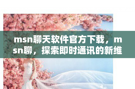 msn聊天软件官方下载,msn聊,探索即时通讯的新维度 msn聊天软件官方下载,msn聊,探索即时通讯的新维度