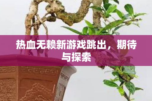 热血无赖新游戏跳出,期待与探索 热血无赖新游戏跳出,期待与探索