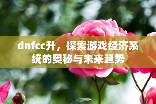 dnfcc升,探索游戏经济系统的奥秘与未来趋势 dnfcc升,探索游戏经济系统的奥秘与未来趋势