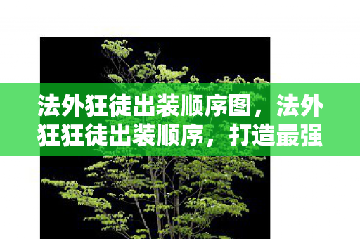 法外狂徒出装顺序图,法外狂狂徒出装顺序,打造最强ADC的装备选择 法外狂徒出装顺序图,法外狂狂徒出装顺序,打造最强ADC的装备选择