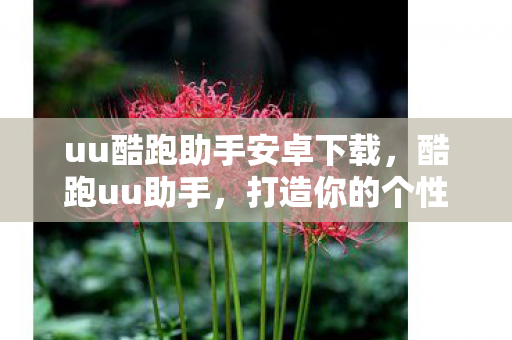 uu酷跑助手安卓下载,酷跑uu助手,打造你的个性化游戏世界 uu酷跑助手安卓下载,酷跑uu助手,打造你的个性化游戏世界