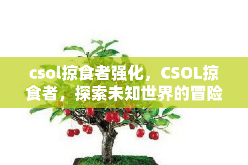 csol掠食者强化,CSOL掠食者,探索未知世界的冒险之旅 csol掠食者强化,CSOL掠食者,探索未知世界的冒险之旅