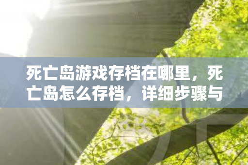 死亡岛游戏存档在哪里,死亡岛怎么存档,详细步骤与注意事项 死亡岛游戏存档在哪里,死亡岛怎么存档,详细步骤与注意事项