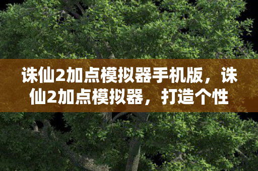 诛仙2加点模拟器手机版,诛仙2加点模拟器,打造个性化角色,尽享独特游戏体验 诛仙2加点模拟器手机版,诛仙2加点模拟器,打造个性化角色,尽享独特游戏体验