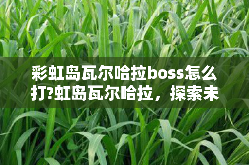 彩虹岛瓦尔哈拉boss怎么打?虹岛瓦尔哈拉,探索未知世界的奇幻之旅 彩虹岛瓦尔哈拉boss怎么打?虹岛瓦尔哈拉,探索未知世界的奇幻之旅
