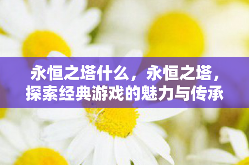 永恒之塔什么,永恒之塔,探索经典游戏的魅力与传承 永恒之塔什么,永恒之塔,探索经典游戏的魅力与传承