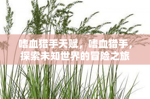嗜血猎手天赋,嗜血猎手,探索未知世界的冒险之旅 嗜血猎手天赋,嗜血猎手,探索未知世界的冒险之旅