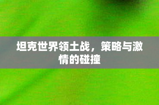 坦克世界领土战,策略与激情的碰撞 坦克世界领土战,策略与激情的碰撞