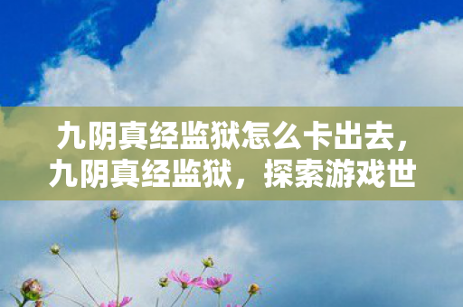 九阴真经监狱怎么卡出去，九阴真经监狱，探索游戏世界的法律边界