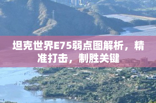 坦克世界E75弱点图解析,精准打击,制胜关键 坦克世界E75弱点图解析,精准打击,制胜关键