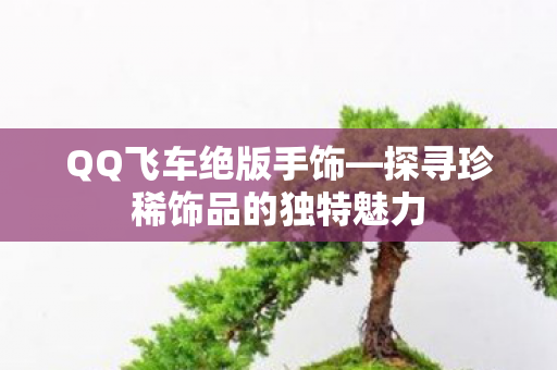 QQ飞车绝版手饰—探寻珍稀饰品的独特魅力 QQ飞车绝版手饰—探寻珍稀饰品的独特魅力