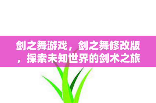 剑之舞游戏，剑之舞修改版，探索未知世界的剑术之旅