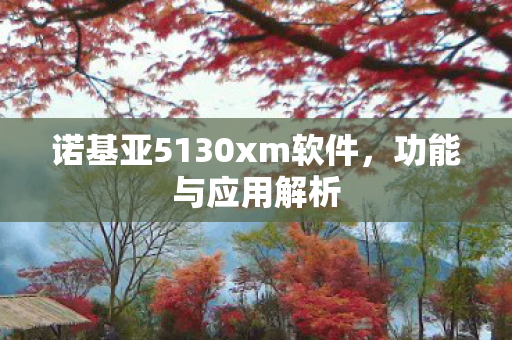 诺基亚5130xm软件,功能与应用解析 诺基亚5130xm软件,功能与应用解析