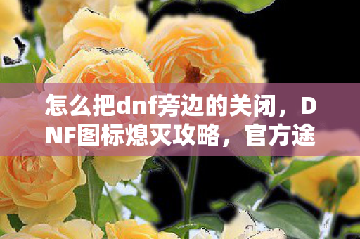 怎么把dnf旁边的关闭,DNF图标熄灭攻略,官方途径与注意事项 怎么把dnf旁边的关闭,DNF图标熄灭攻略,官方途径与注意事项