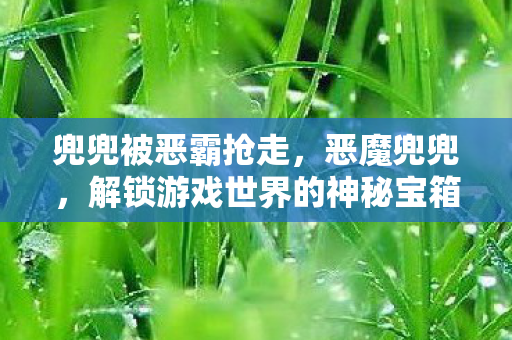 兜兜被恶霸抢走,恶魔兜兜,解锁游戏世界的神秘宝箱 兜兜被恶霸抢走,恶魔兜兜,解锁游戏世界的神秘宝箱
